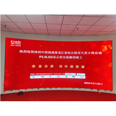 哈尔滨市大发小商品城P2.0LED显示屏顺利竣工